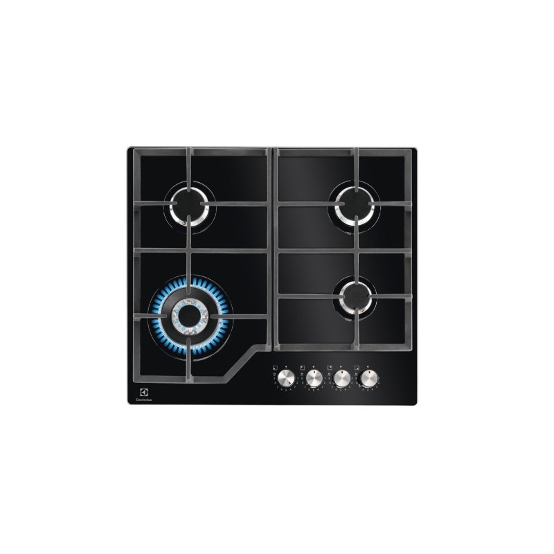 Electrolux KGG64362K plaque Noir Intégré Gaz 4 zone(s)