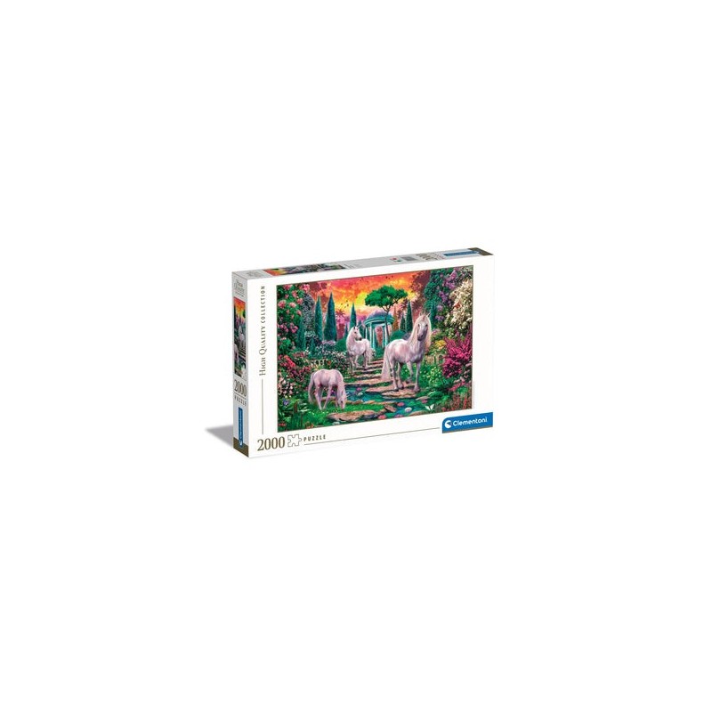 Clementoni Classical garden unicorns Puzzlespiel 2000 Stück(e) Tiere