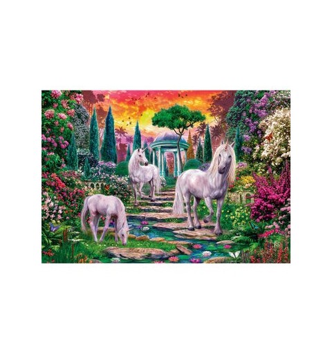 Clementoni Classical garden unicorns Puzzle 2000 pz Animali