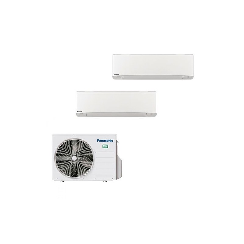 PANASONIC CU-2TZ50TBE1212RZZKEW Climatizzatore Condizionatore Dual 12+12btu A++/A+ kit 2 x cs-rz35zkew Inverter R32 RZ WIFI