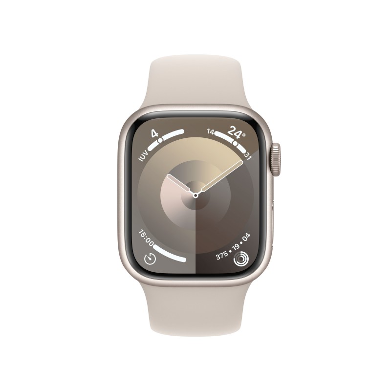 Apple Watch Series 9 GPS Cassa 41mm in Alluminio Galassia con Cinturino Sport Galassia - S M