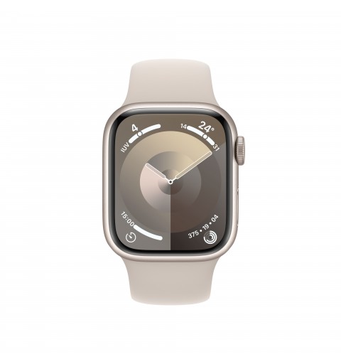Apple Watch Series 9 GPS Cassa 41mm in Alluminio Galassia con Cinturino Sport Galassia - S M
