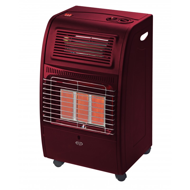 Argoclima SOL RED TURBO stufa Libera installazione Elettrico, GPL Rosso