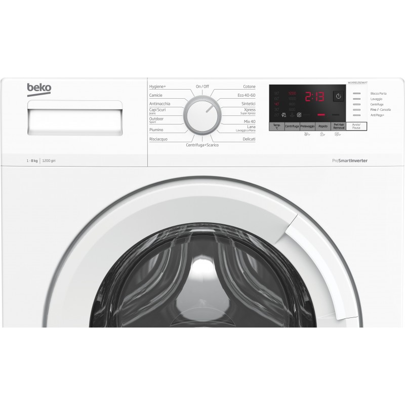 Beko WUXR81282WI IT lavatrice Caricamento frontale 8 kg 1200 Giri min Bianco
