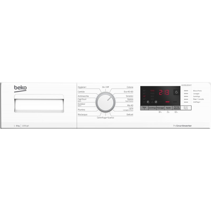 Beko WUXR81282WI IT Waschmaschine Frontlader 8 kg 1200 RPM Weiß