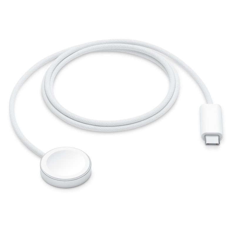 Apple MT0H3ZM A Ladegerät für Mobilgeräte Smartwatch Weiß USB Kabelloses Aufladen Schnellladung Drinnen