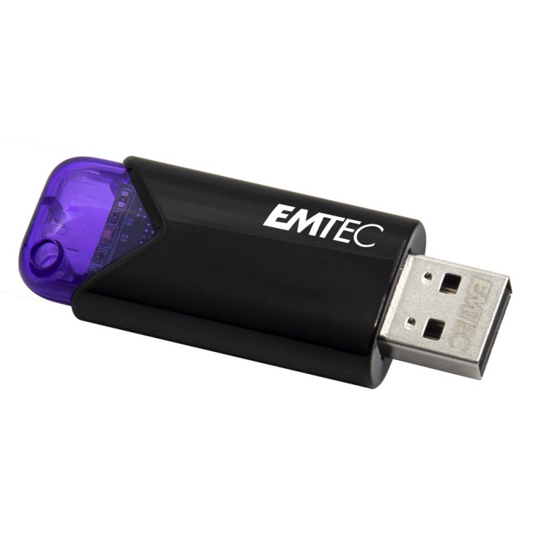 Emtec Click Easy USB flash drive 128 GB USB Type-A 3.2 Gen 1 (3.1 Gen 1) Black, Violet