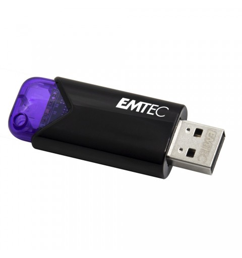 Emtec Click Easy unidad flash USB 128 GB USB tipo A 3.2 Gen 1 (3.1 Gen 1) Negro, Violeta