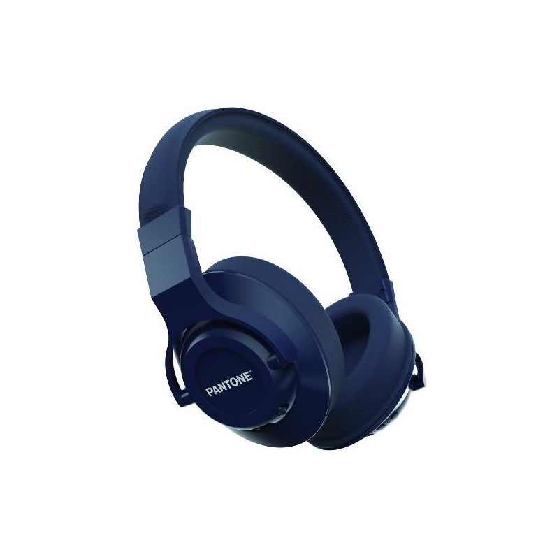 Pantone PT-WH005 Auricolare Con cavo e senza cavo A Padiglione Musica e Chiamate Bluetooth Blu