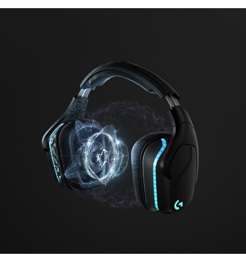 Logitech G Logitech G935 Cuffie Gaming RGB Wireless, Audio Surround 7.1, Cuffie DTS X 2.0, Driver Pro-G 50 ‎mm, 2.4 GHz