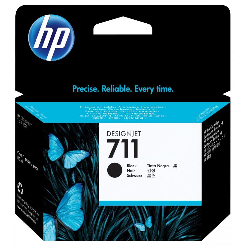 HP Cartuccia inchiostro nero DesignJet 711, 80 ml