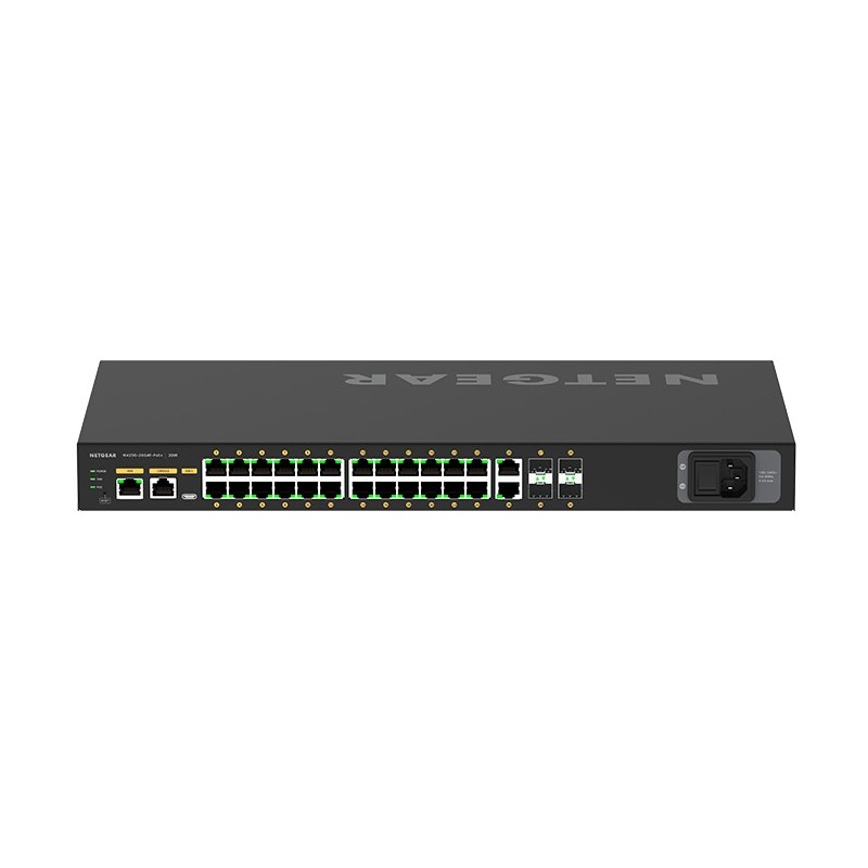 NETGEAR GSM4230P-100EUS network switch Managed L2 L3 Gigabit Ethernet (10 100 1000) Power over Ethernet (PoE) 1U Black