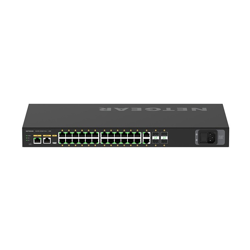 NETGEAR GSM4230P-100EUS switch Gestionado L2 L3 Gigabit Ethernet (10 100 1000) Energía sobre Ethernet (PoE) 1U Negro