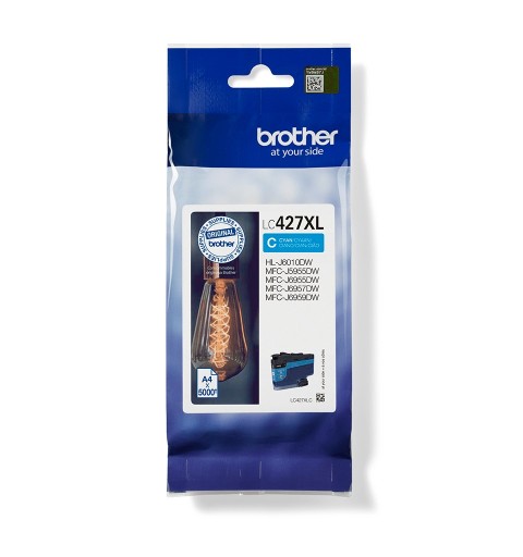 Brother LC-427XLC ink cartridge 1 pc(s) Original High (XL) Yield Cyan