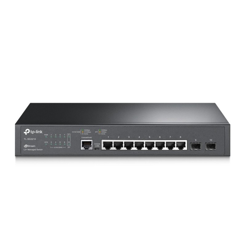 TP-Link TL-SG3210 switch di rete Gestito L2 L3 Gigabit Ethernet (10 100 1000) 1U Nero