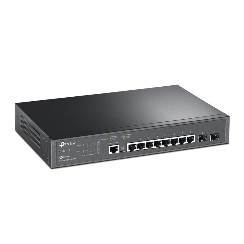 TP-Link TL-SG3210 switch Gestionado L2 L3 Gigabit Ethernet (10 100 1000) 1U Negro