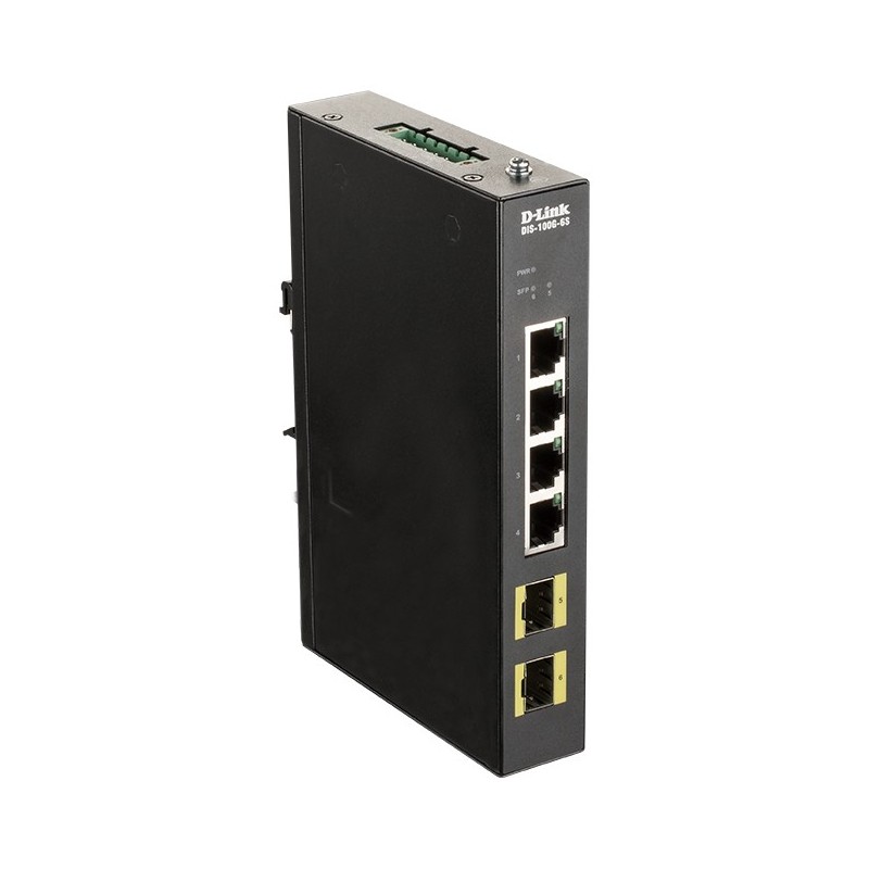 D-Link DIS-100G-6S commutateur réseau Non-géré Gigabit Ethernet (10 100 1000) Noir