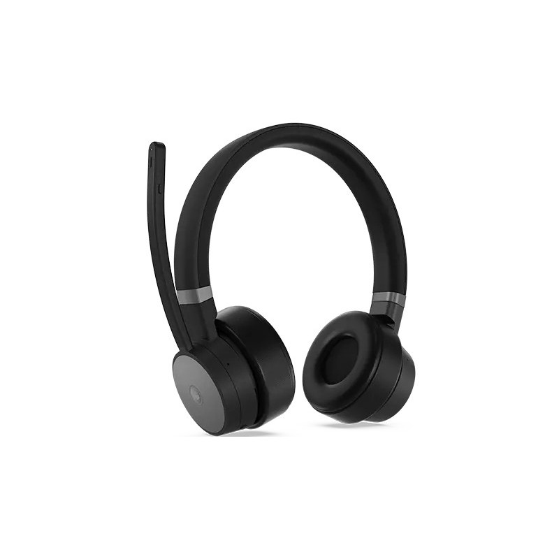 Lenovo Go Wireless ANC Headset Wired & Wireless Head-band Office Call center USB Type-C Bluetooth Black