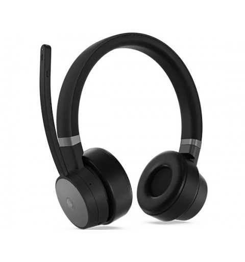 Lenovo Go Wireless ANC Auricolare Con cavo e senza cavo A Padiglione Ufficio USB tipo-C Bluetooth Nero