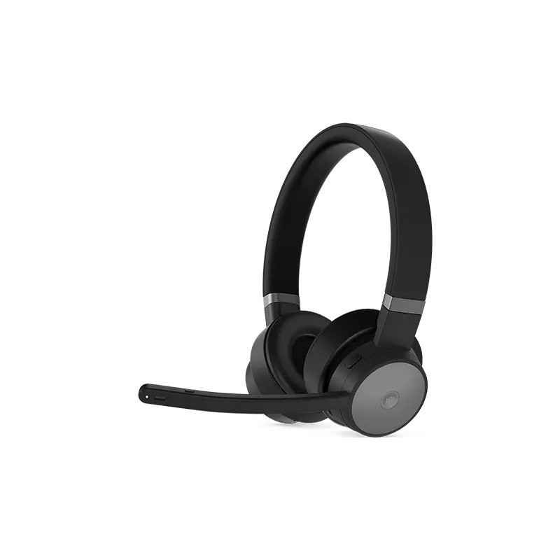 Lenovo Go Wireless ANC Casque Avec fil &sans fil Arceau Bureau Centre d'appels USB Type-C Bluetooth Noir