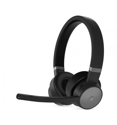 Lenovo Go Wireless ANC Auricolare Con cavo e senza cavo A Padiglione Ufficio USB tipo-C Bluetooth Nero