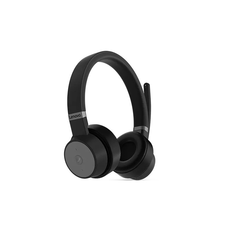 Lenovo Go Wireless ANC Casque Avec fil &sans fil Arceau Bureau Centre d'appels USB Type-C Bluetooth Noir
