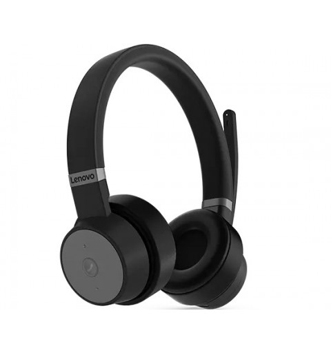 Lenovo Go Wireless ANC Auricolare Con cavo e senza cavo A Padiglione Ufficio USB tipo-C Bluetooth Nero