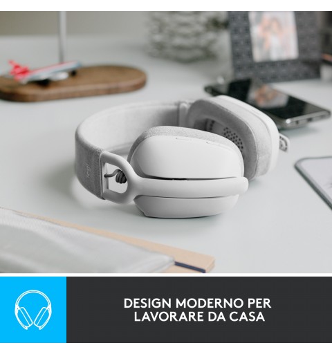 Logitech Zone Vibe 100 Auricolare Wireless A Padiglione Musica e Chiamate Bluetooth Bianco