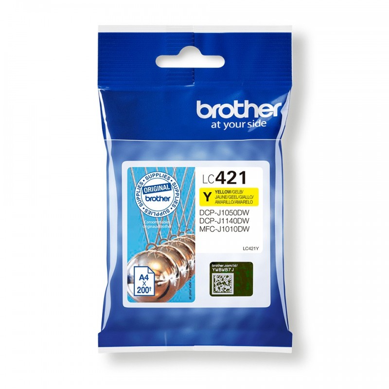 Brother LC-421Y ink cartridge 1 pc(s) Original Yellow