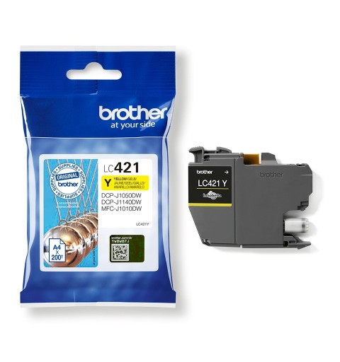 Brother LC-421Y ink cartridge 1 pc(s) Original Yellow