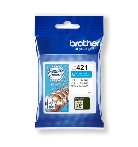 Brother LC-421C ink cartridge 1 pc(s) Original Cyan