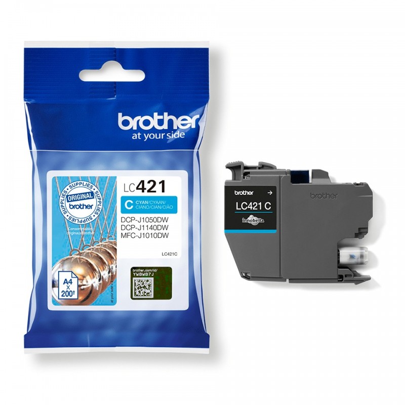 Brother LC-421C ink cartridge 1 pc(s) Original Cyan