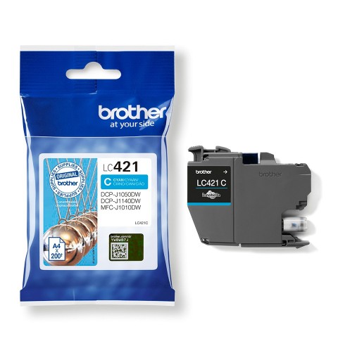 Brother LC-421C ink cartridge 1 pc(s) Original Cyan