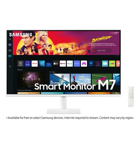 Samsung LS32BM701UPXEN computer monitor 81.3 cm (32") 3840 x 2160 pixels 4K Ultra HD LCD White