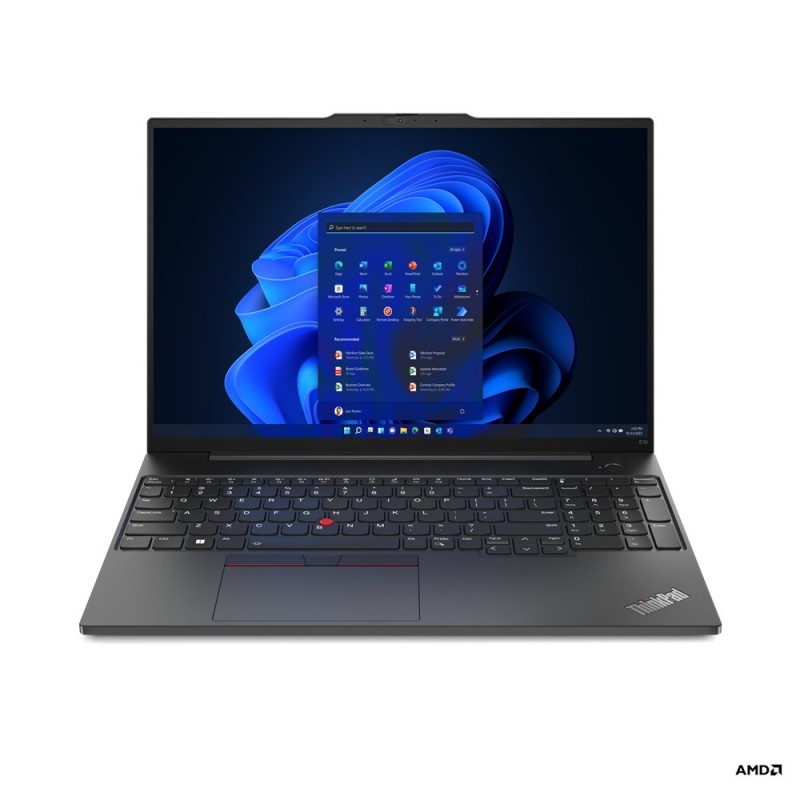 Lenovo ThinkPad E16 Gen 1 (AMD) Portátil 40,6 cm (16") WUXGA AMD Ryzen™ 5 7530U 8 GB DDR4-SDRAM 512 GB SSD Wi-Fi 6 (802.11ax)