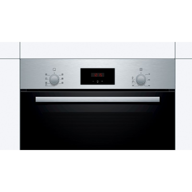 Bosch Serie 2 HBF133BR0 Backofen 66 l A Schwarz, Edelstahl