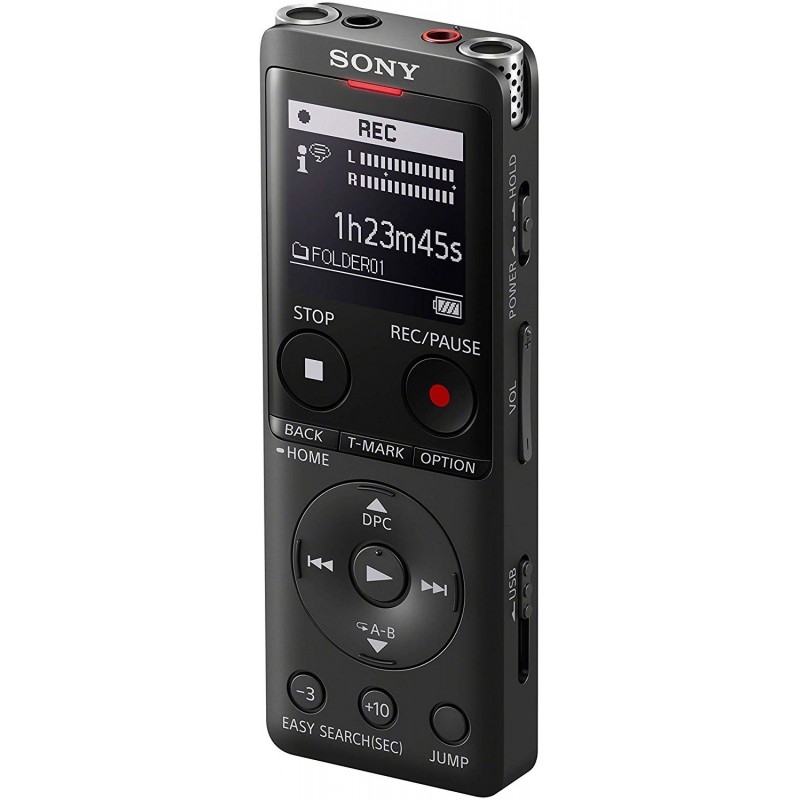 Sony ICD-UX570 Memoria interna y tarjeta de memoria Negro