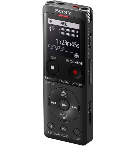 Sony ICD-UX570 Memoria interna e scheda di memoria Nero