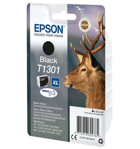 Epson Stag Singlepack Black T1301 DURABrite Ultra Ink