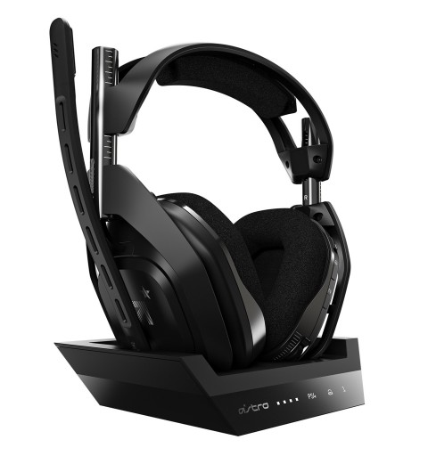 ASTRO Gaming A50 + Base Station Kopfhörer Kabellos Kopfband Schwarz, Silber