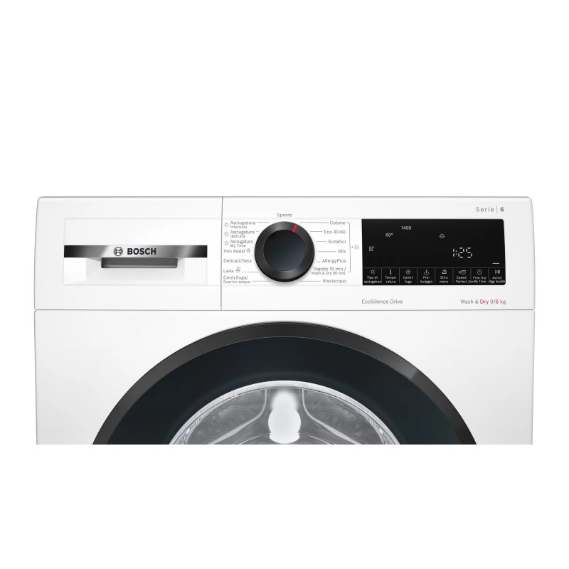 Bosch Serie 6 WNA14449IT lavasciuga Libera installazione Caricamento frontale Bianco E