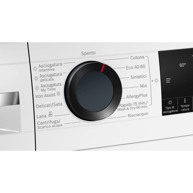 Bosch Serie 6 WNA14449IT lavadora-secadora Independiente Carga frontal Blanco E