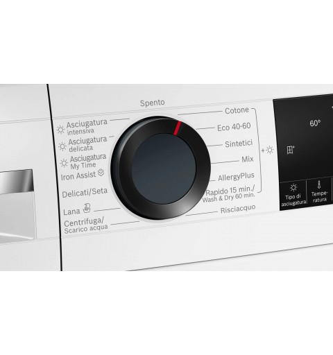 Bosch Serie 6 WNA14449IT lavadora-secadora Independiente Carga frontal Blanco E