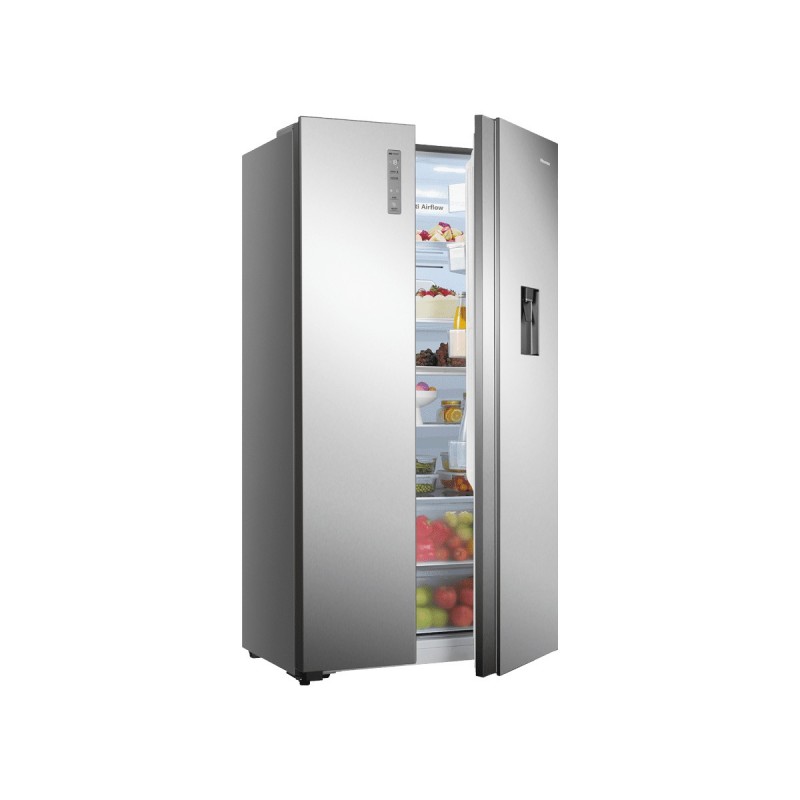 Hisense RS677N4WCD frigo américain Pose libre 519 L D Acier inoxydable