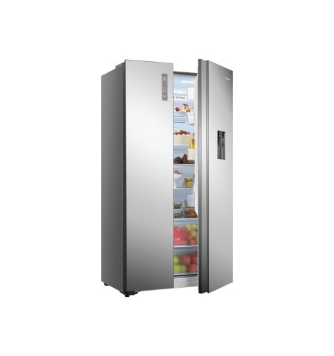 Hisense RS677N4WCD frigo américain Pose libre 519 L D Acier inoxydable