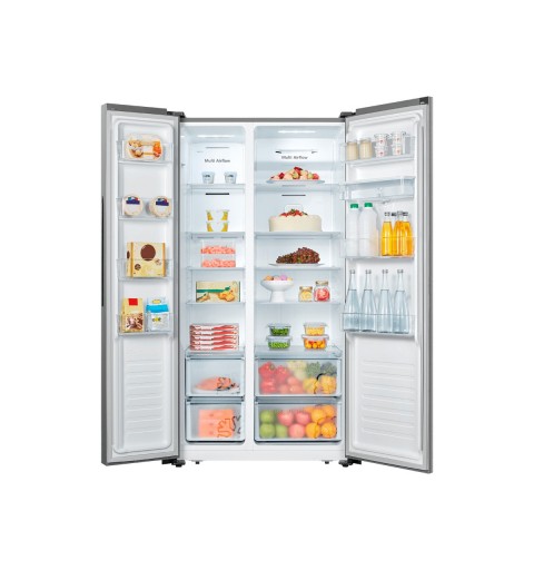 Hisense RS677N4WCD side-by-side refrigerator Freestanding 519 L D Stainless steel