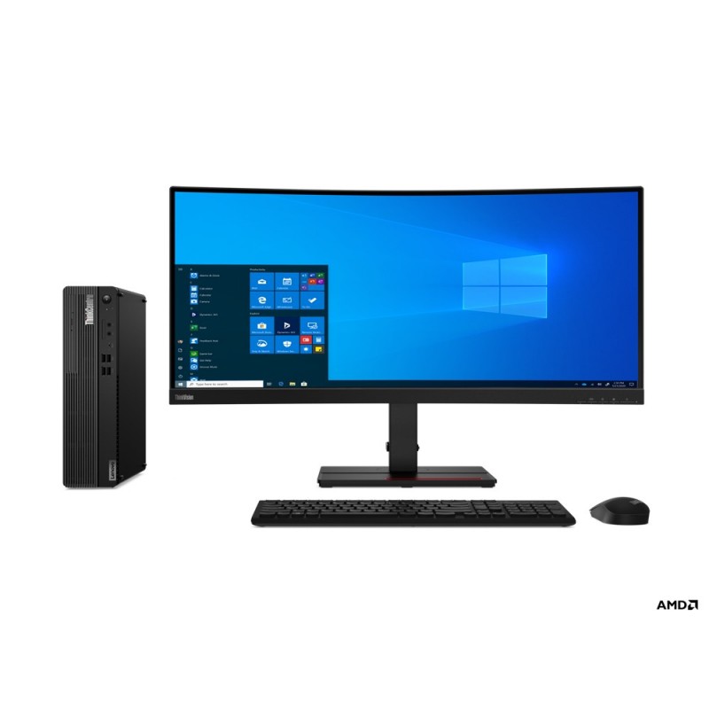 Lenovo ThinkCentre M75s SFF AMD Ryzen™ 5 5700G 16 GB DDR4-SDRAM 512 GB SSD Windows 11 Pro PC Schwarz