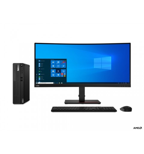 Lenovo ThinkCentre M75s SFF AMD Ryzen™ 5 5700G 16 GB DDR4-SDRAM 512 GB SSD Windows 11 Pro PC Schwarz