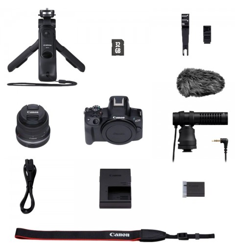 Canon EOS R50 Mirrorless Camera Content Creator Kit MILC 24,2 MP CMOS 6000 x 4000 Pixel Nero