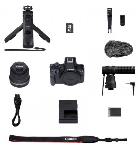 Canon EOS R50 Mirrorless Camera Content Creator Kit MILC 24,2 MP CMOS 6000 x 4000 Pixeles Negro